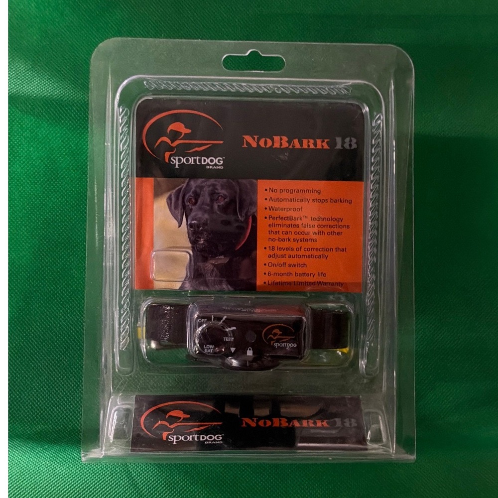 SportDOG NoBark 18 SBC-18 Waterproof Bark Collar New